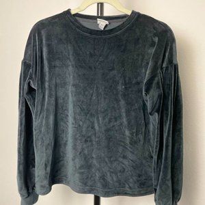 Velvet black top from Target